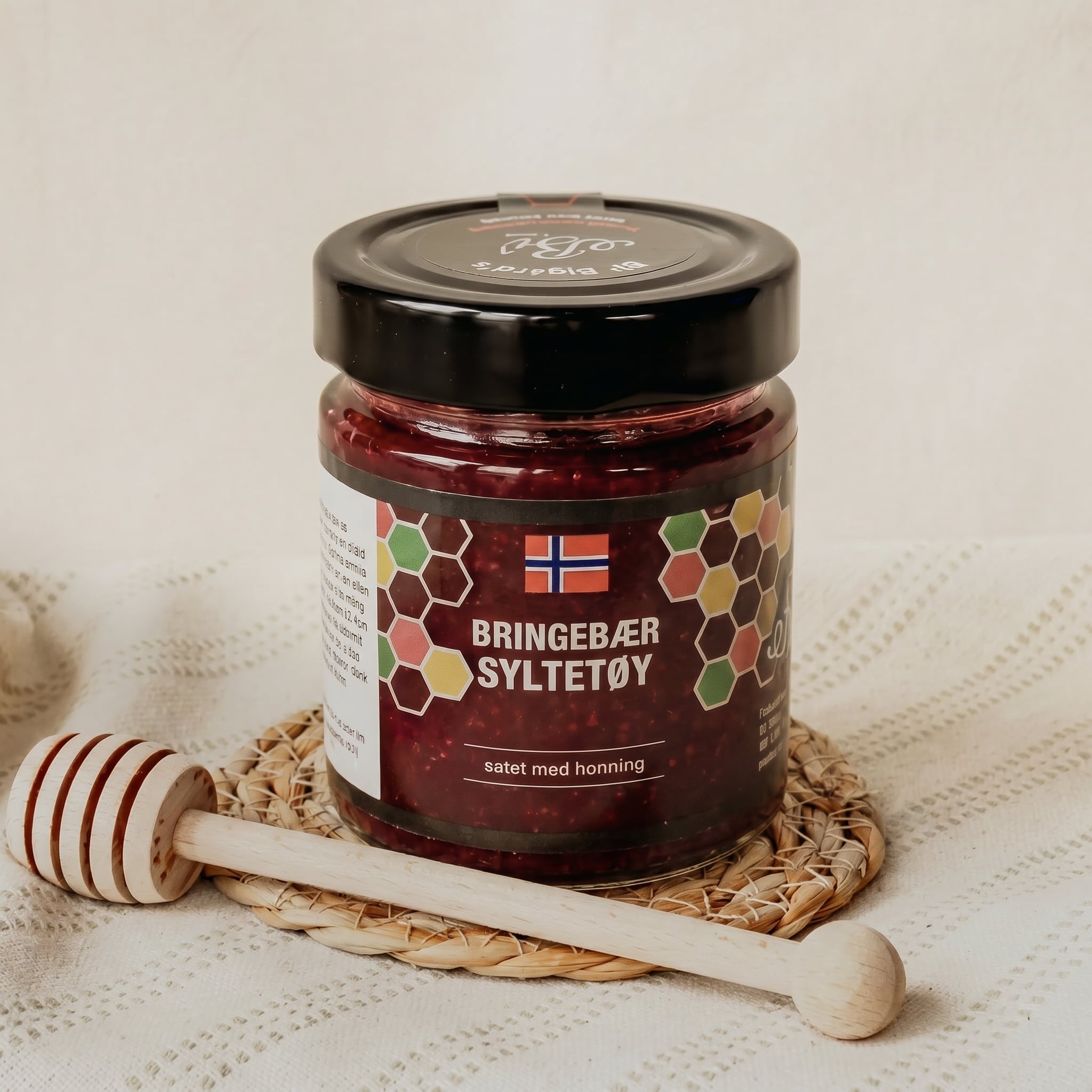 Bringebærsyltetøy med Honning